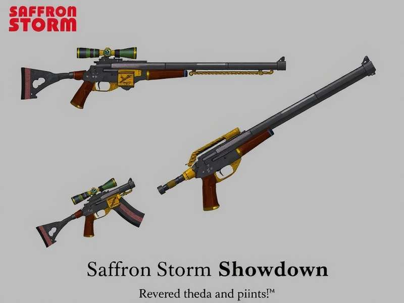 Saffron Storm Showdown weapons
